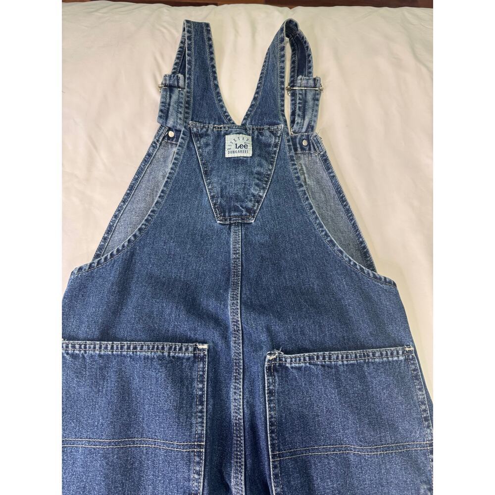 Vintage Lee Riveted Dungarees Denim Overalls - Picture 9 of 14